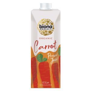 Biona Organic Carrot Pressed Juice - Tetra 0.5L