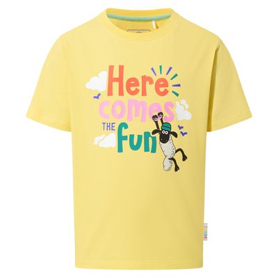 Boreray Kid's Shaun the Sheep T-Shirt - Sunshine Yellow