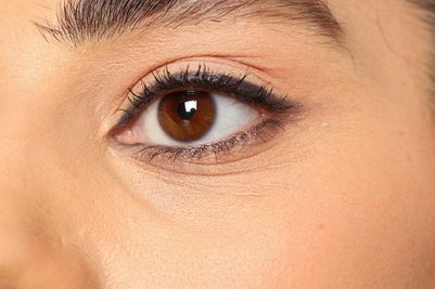 Eyeliner applied