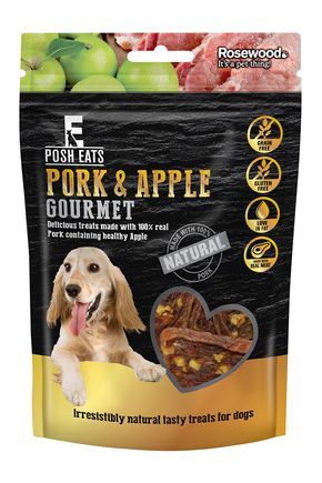 Pork & Apple Gourmet Dog Treats 80g