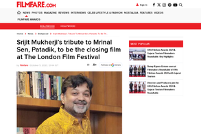 Screencapture of filmfare.com