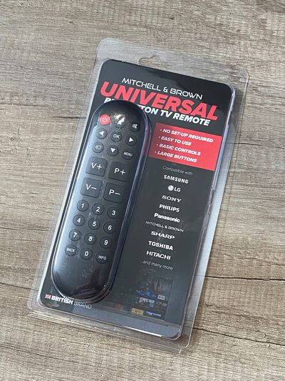 Mitchell & Brown big-button universal remote control                     