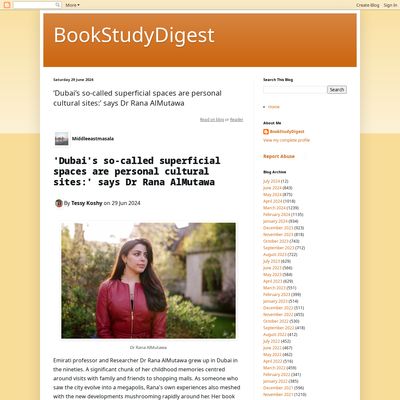 Screencapture of BookStudyDigest