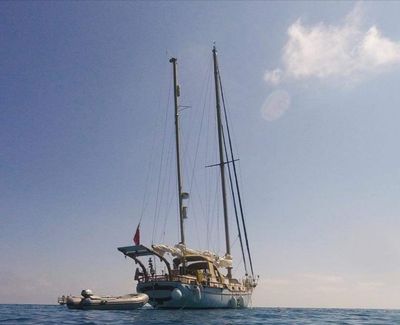 The boat before the accident.