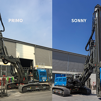 Sheet Piling (UK) Ltd's two unique long-reach rigs