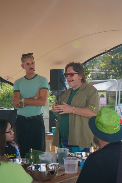 Getting hands-on with the fermentation process alongside Nick Vadasz, founder of Vadasz, the UK’s leading chilled pickles and ferments brand at The Big Brine, Hackney Bridge this weekend.