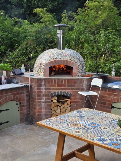 A new oven installation for summer 2025, created by Orchard Ovens, with a Valoriani oven at its centre.