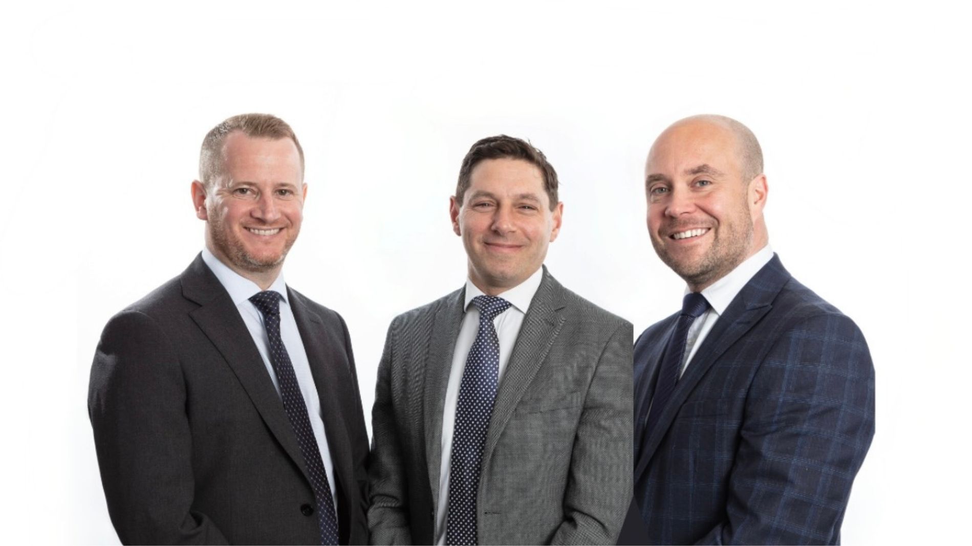 Ian McCarron, Luigi Maggio and Paul Coates, directors at award-winning Leeds insurance brokerage, McCarron Coates