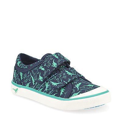 Jurassic navy canvas
