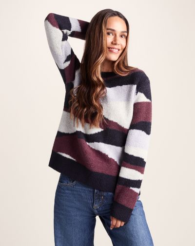 Niamh Women's Knitted Jumper - Landscape Knit