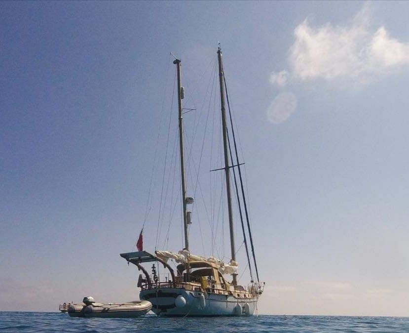 The boat before the accident.
