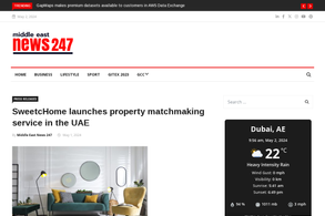 Screencapture of Middle East News 247