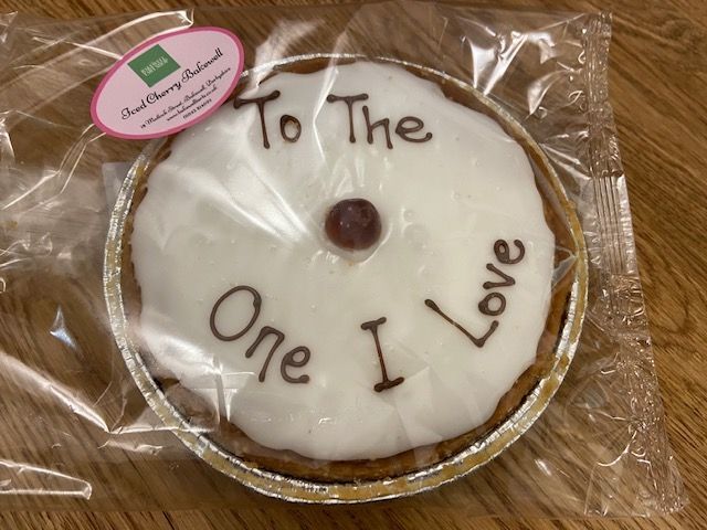 Valentine's Day Iced Cherry Bakewell Tart (To The One I Love)