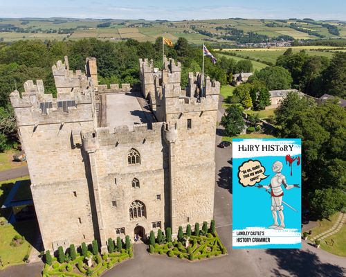 Langley Castle Hotel, Northumberland & image of Hairy History - its guide to its own unique history