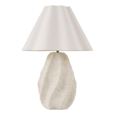 Strata Table Lamp in Matt White