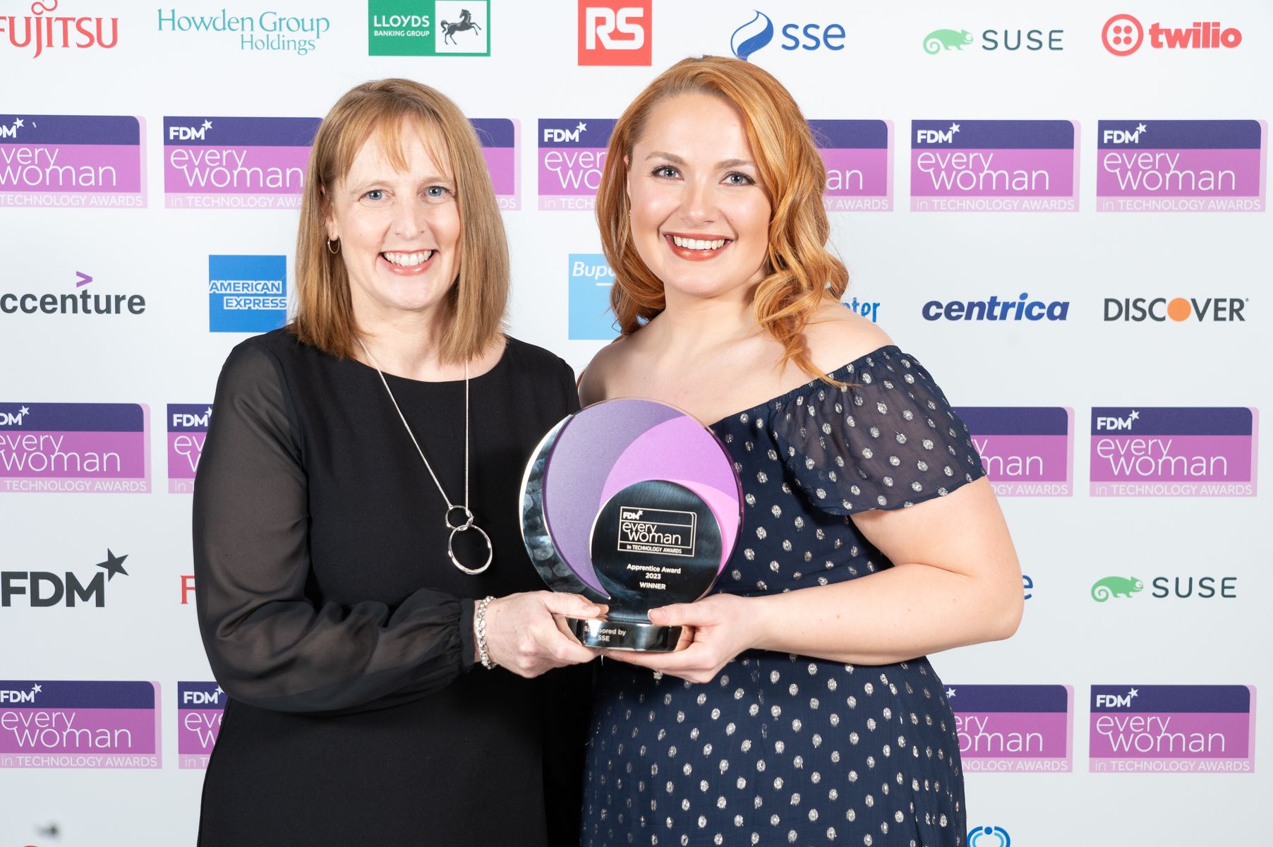 Amy Groves, winner of the Apprentice Award (sponsored by SSE) at the 2023 FDM everywoman in Technology Awards