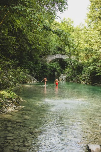 River below Napoleon Bridge