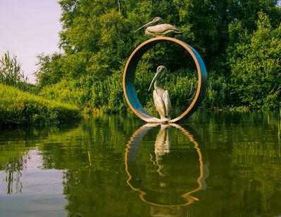 Pelicans by Simon Gudgeon - Sculpture by the Lakes.jpg