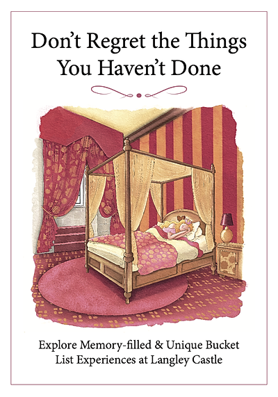 Cover of Langley Castle's 'Don't Regret the Things You Haven't Done' booklet