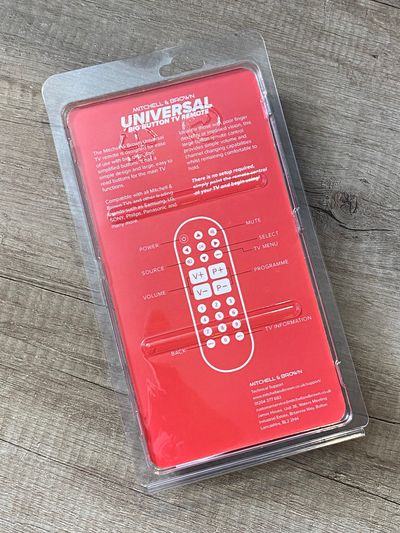 Mitchell & Brown big-button universal remote control                     