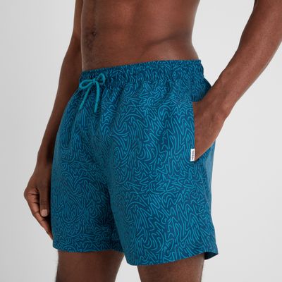 Kai Men's Shorts - Night Sea Sketch Print