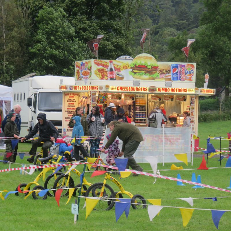 Wonder Wheelers cycle-themed entertainment at Grasmere Lakeland Sports and Show 2024.