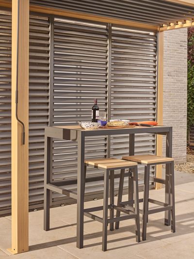 Savannah Outdoor Kitchen Bar Table and Stools