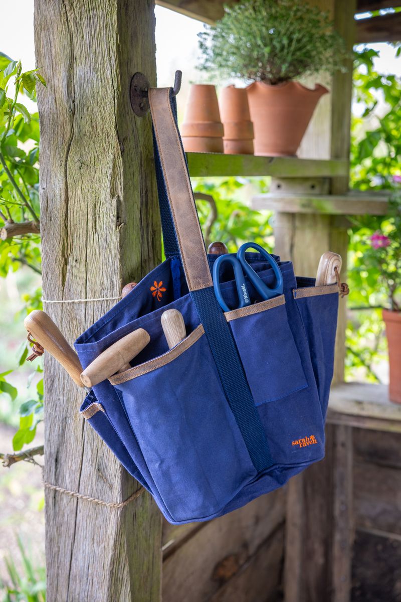 Sarah Raven Canvas Bucket Tool Bag.jpg