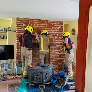 Caroline Barrett Chimney Fire  - Suffolk                        