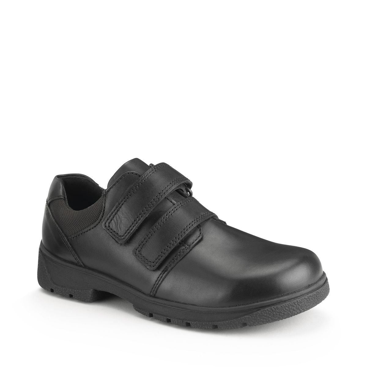 'Subject' Black leather boys riptape school shoes from the new Simply by Start-Rite Collection 
