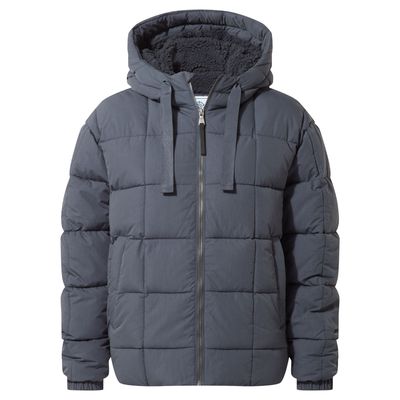 Else Women's Heavy Padded Short Jacket - Washed Blue