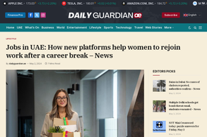 Screencapture of Daily Guardian