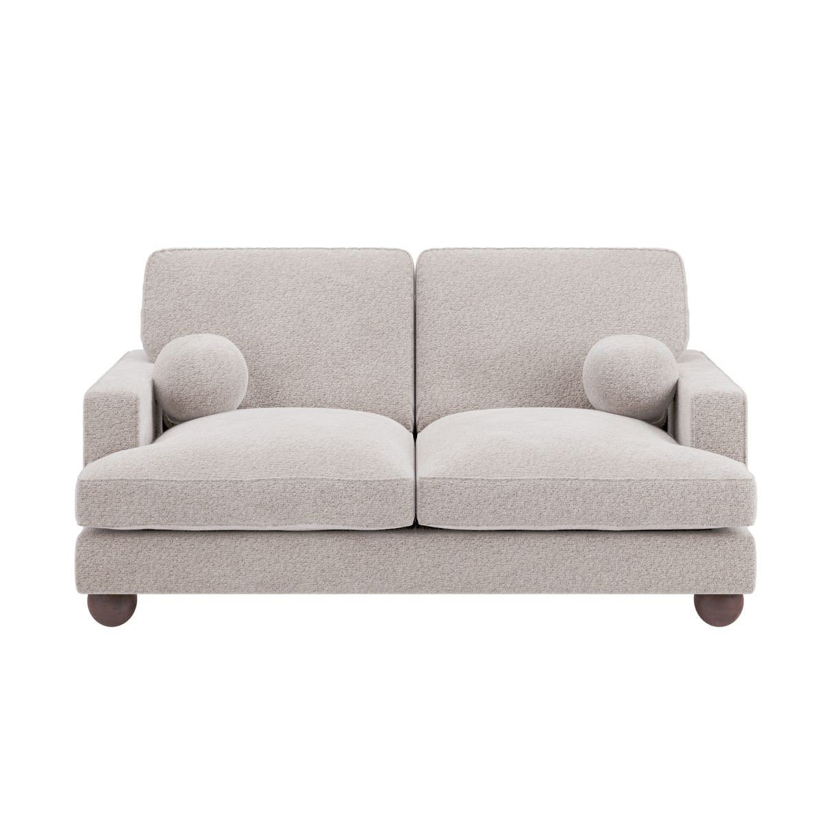 Solace+Co Addison 2 Seater Beige Boucle Sofa