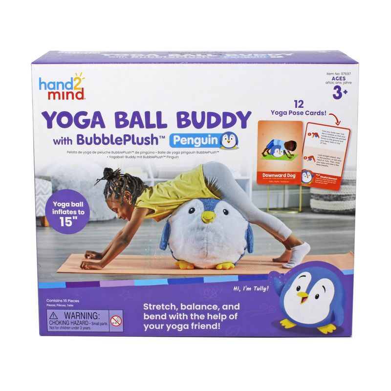 Yoga Ball Buddy with BubblePlush™ - Penguin