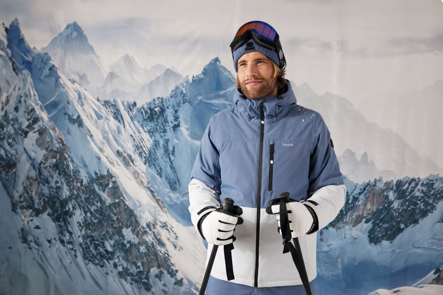 Samoens Mens Waterproof Ski Jacket - Steel Smokey Blue