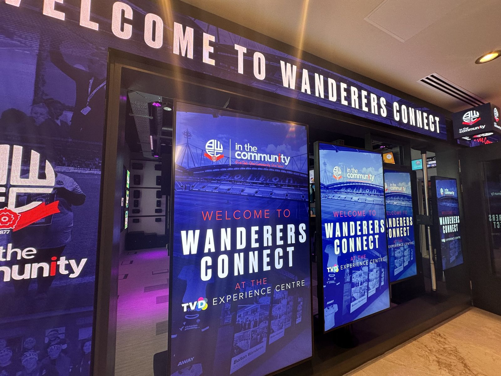 Bolton Wanderers’ charity networks at TVD’s new Experience Centre