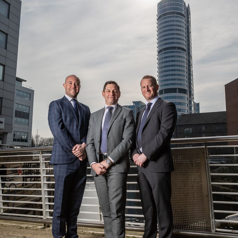 Paul Coates, Luigi Maggio and Ian McCarron directors at award-winning Leeds insurance brokerage, McCarron Coates