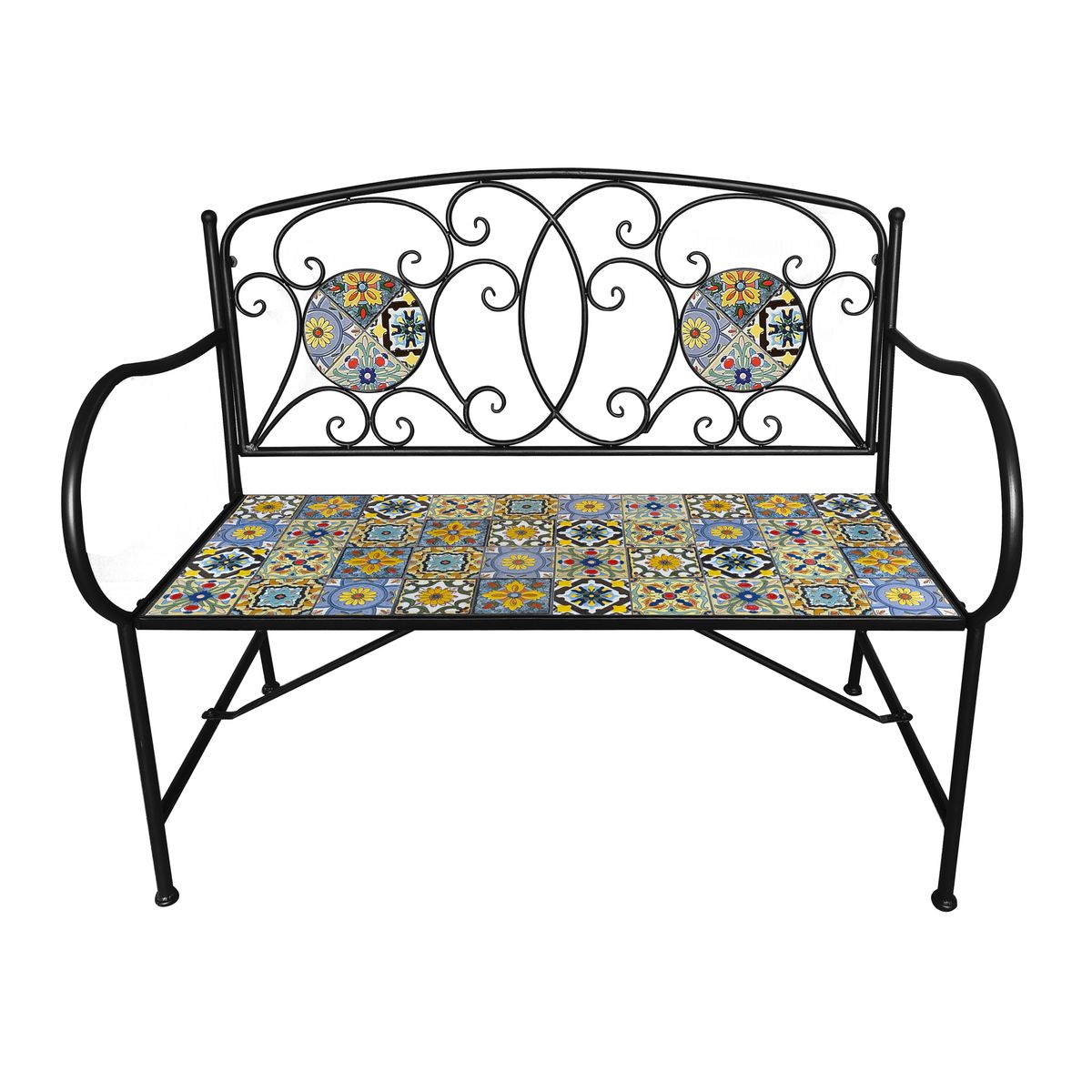Agadir Mosaic Garden Bench