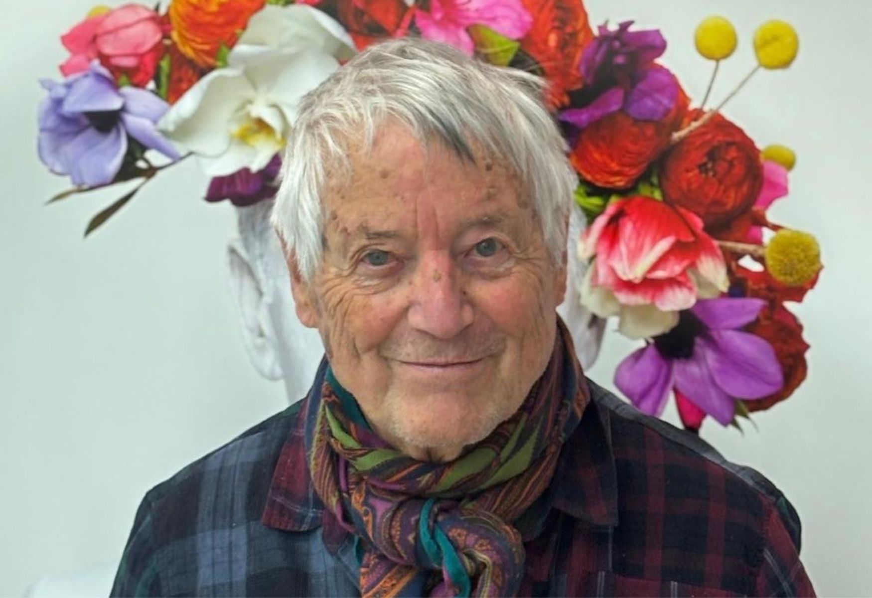 Kaffe Fassett, whose latest quilting designs were photographed at Levens Hall and Gardens, The South Lakes, Cumbria, UK.