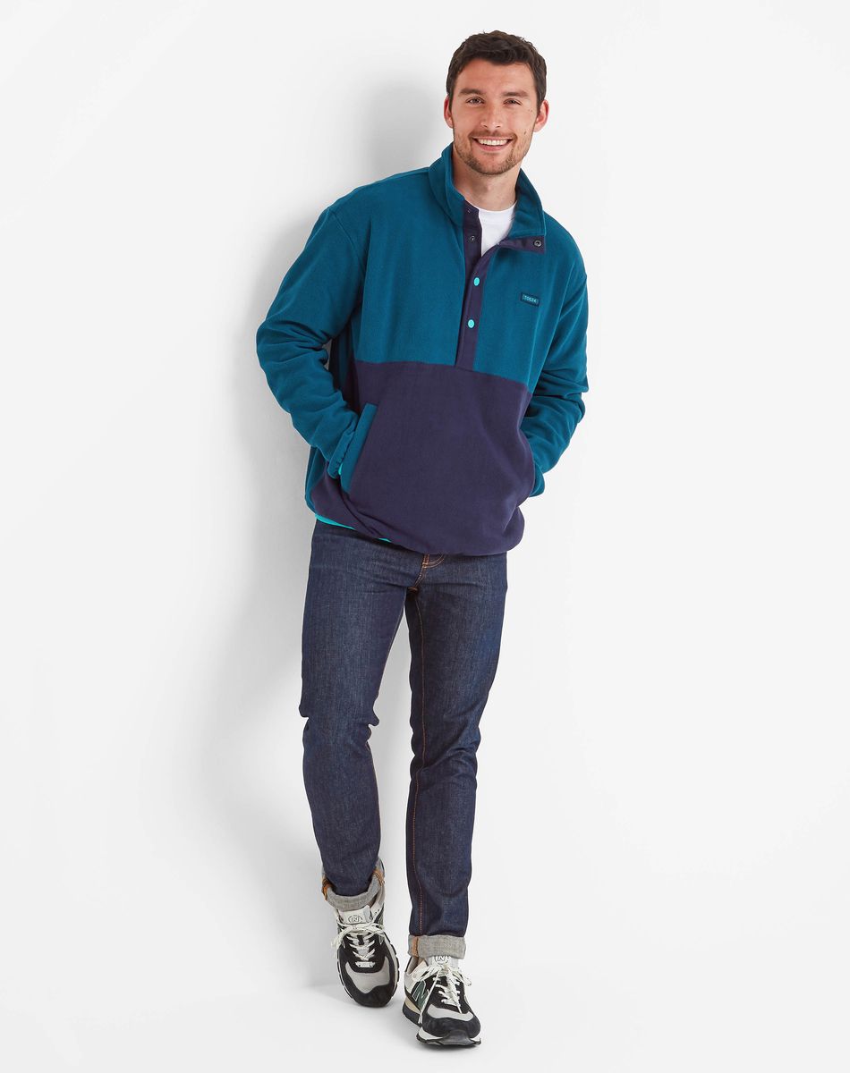 Horth men's half zip fleece - marine blue