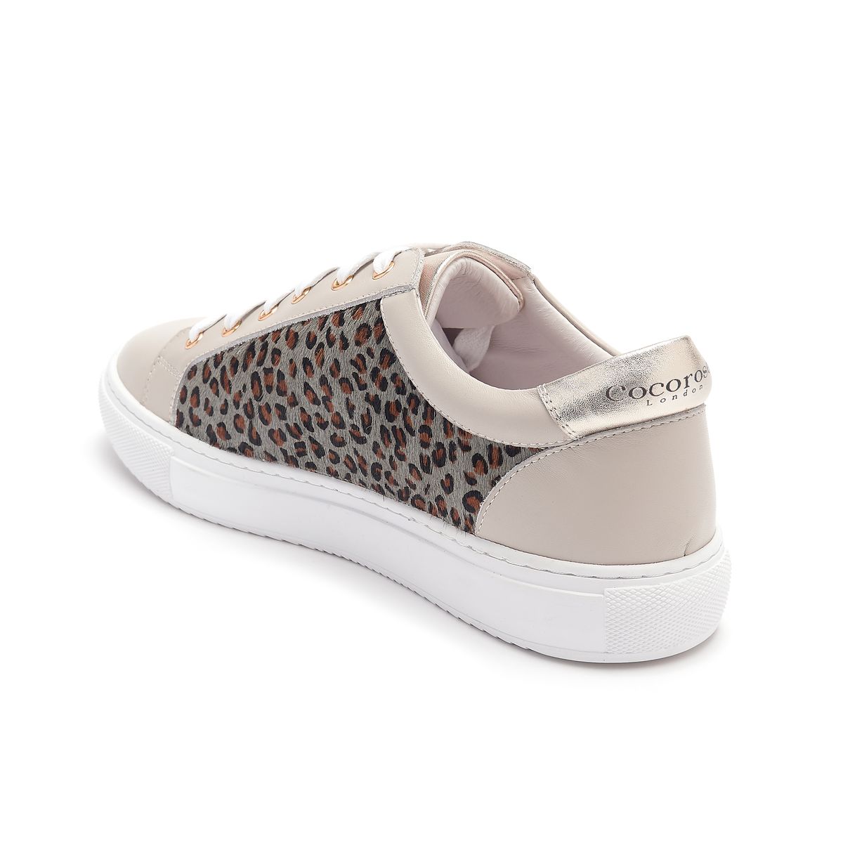 Hoxton Leopard Print trainers