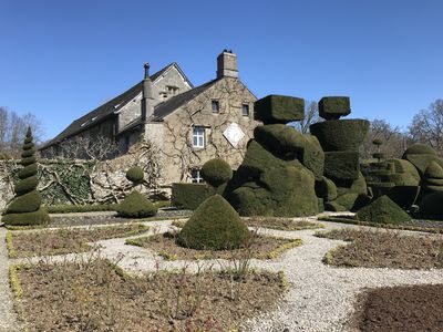 Topiary at Levens Hall, Cumbria, UK