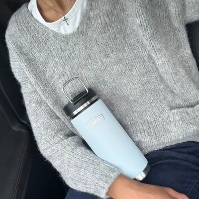 Icon Series Bottle With Straw Lid – 710ml - Harebell Blue