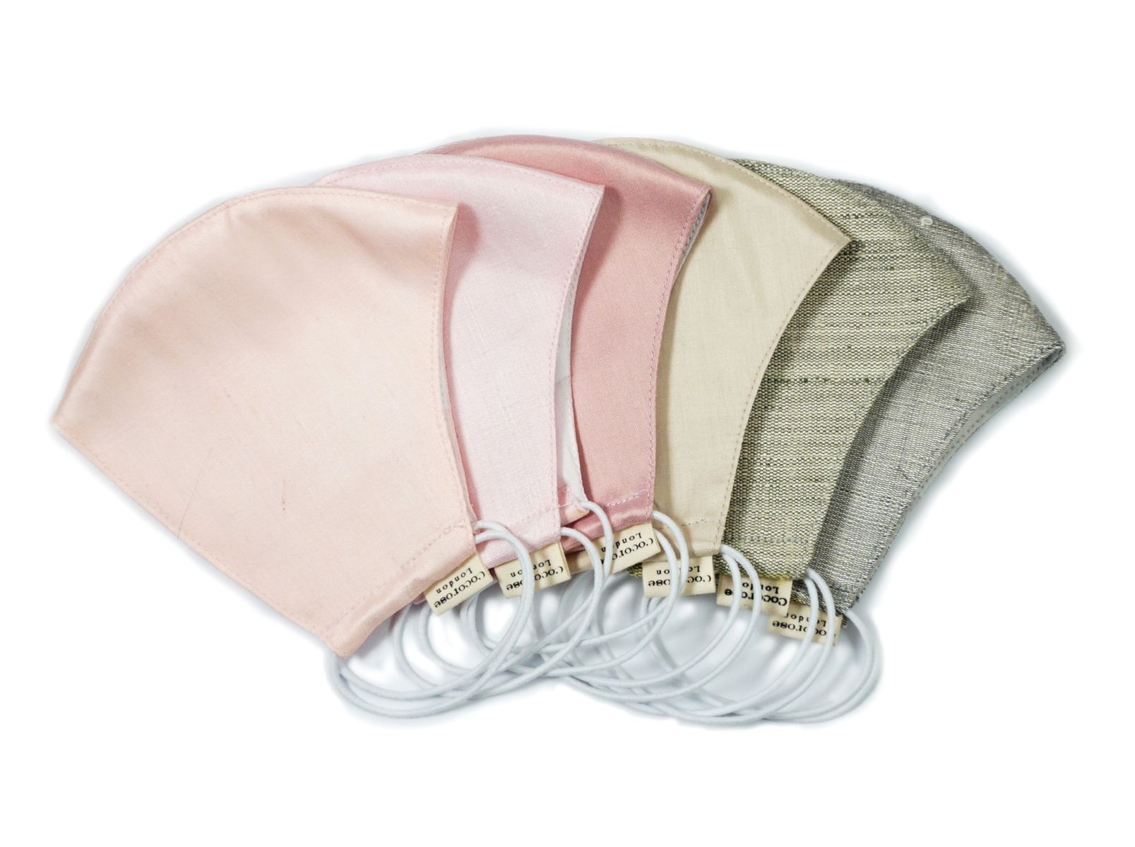 Cocorose London's pastel-shaded silk face masks