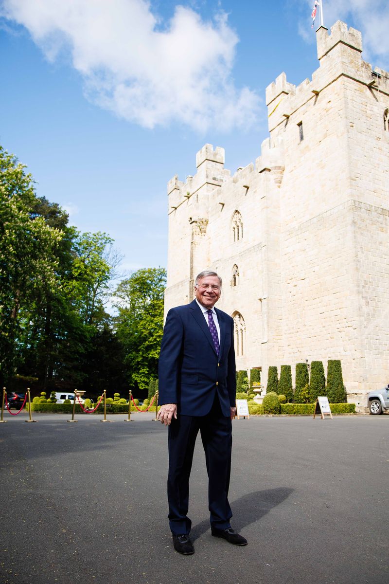 Baron of Langley, American professor, Dr Stuart Madnick, the owner of Langley Castle - England's most authentic, fortified medieval castle hotel and restaurant. on the occasion of the 40th anniversary of its opening.