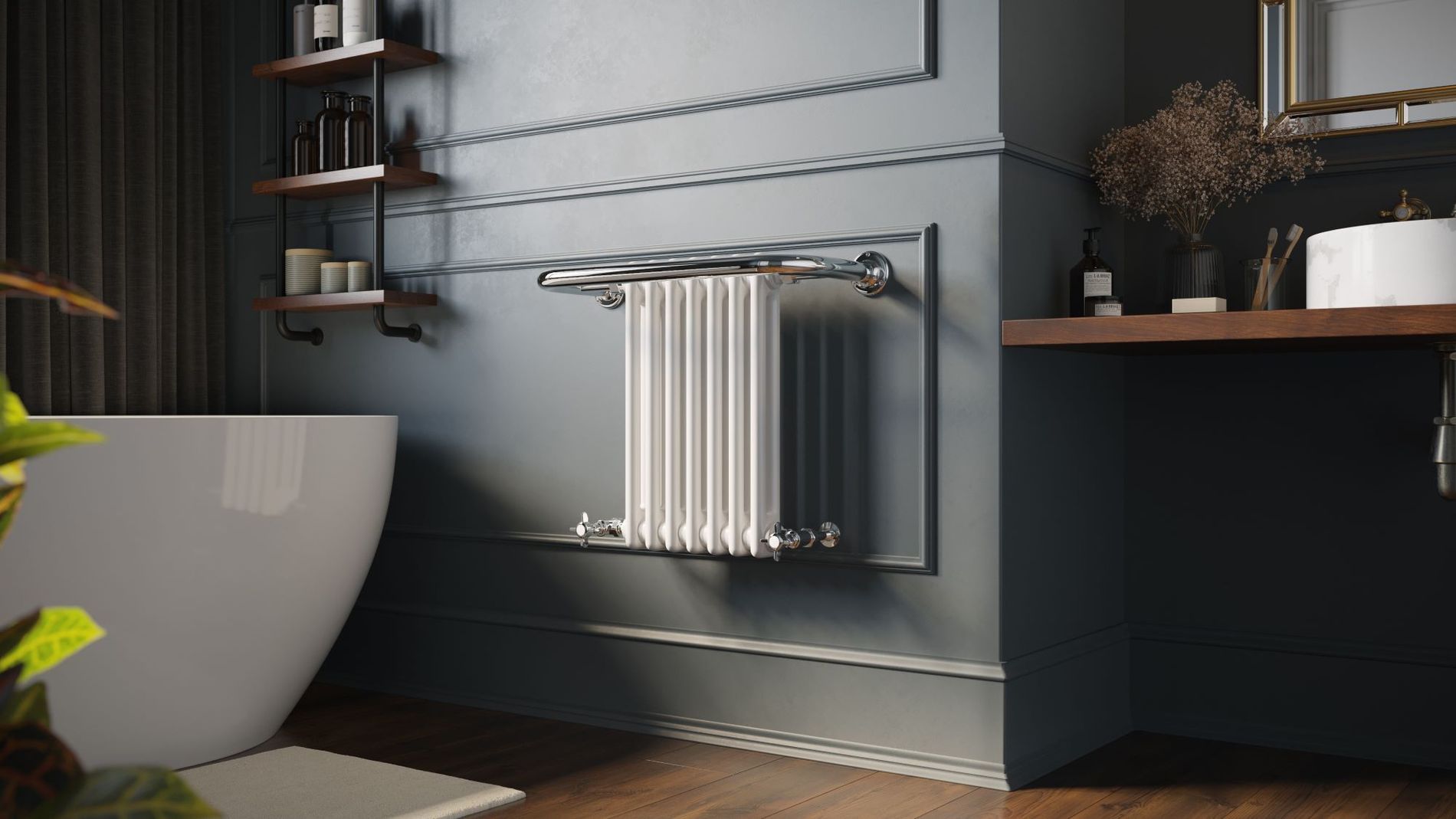 2000px UKRadiatorscom, Aydon  Traditional Towel Radiator  H491mm x W623mm, £185, 7899707.jpg