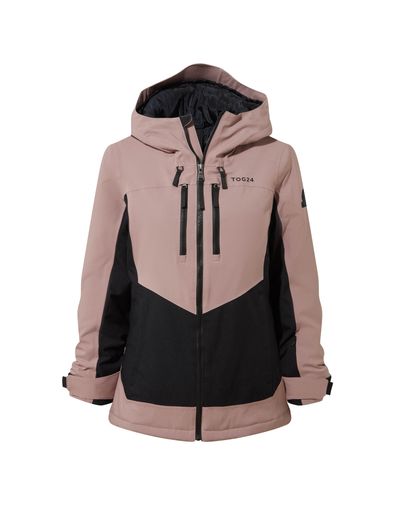 MONTANA WOMENS SKI JACKET - BLACK/FADED PINK