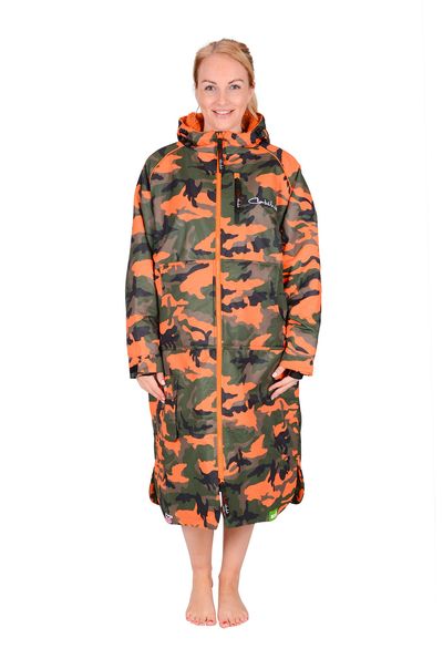 Charlie McLeod Eco Long Sleeve Sports Cloak in Camo Orange