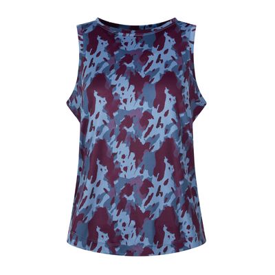Quinn Women's Performance Vest - Smokey Blue Print