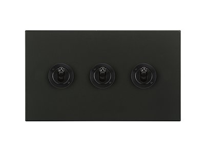 Horizon square faceplate style matt black finish is selected by HBA Residential